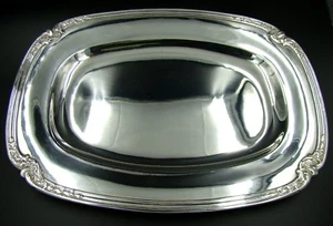 Antique French Christofle Gallia Silver Plated Leaves Design Large Serving Tray - Picture 1 of 6
