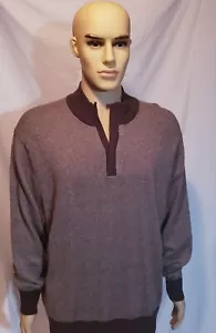 Daniel Cremieux Signature Collection Para Hombre XXL Marrón 1/4 Cremallera ENVÍO GRATUITO - Imagen 1 de 2