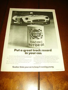 1976 JAGUAR - QUAKER STATE OIL ***ORIGINALANZEIGE*** - Bild 1 von 1