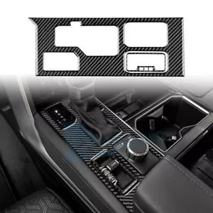 For Toyota Tundra 2022-2024 Carbon Fiber Gear Shift Console Cover Sticker BLACK - Picture 1 of 8