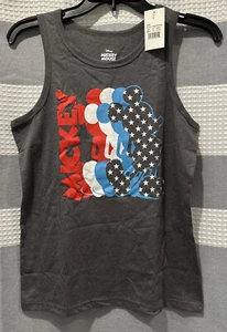 Disney Mickey Mouse Tank Top Sz Large Sleeveless Unisex Boys Girls “STARS” - NWT