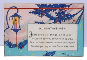 A Christmas Wish Lantern In A Winter Scene - Picture 1 of 2