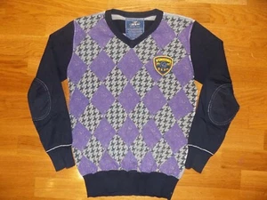 $120 EUC VINGINO EURO BOUTIQUE KIDS BOYS COTTON SWEATER PULLOVER HIGH END SZ 12 - Picture 1 of 2