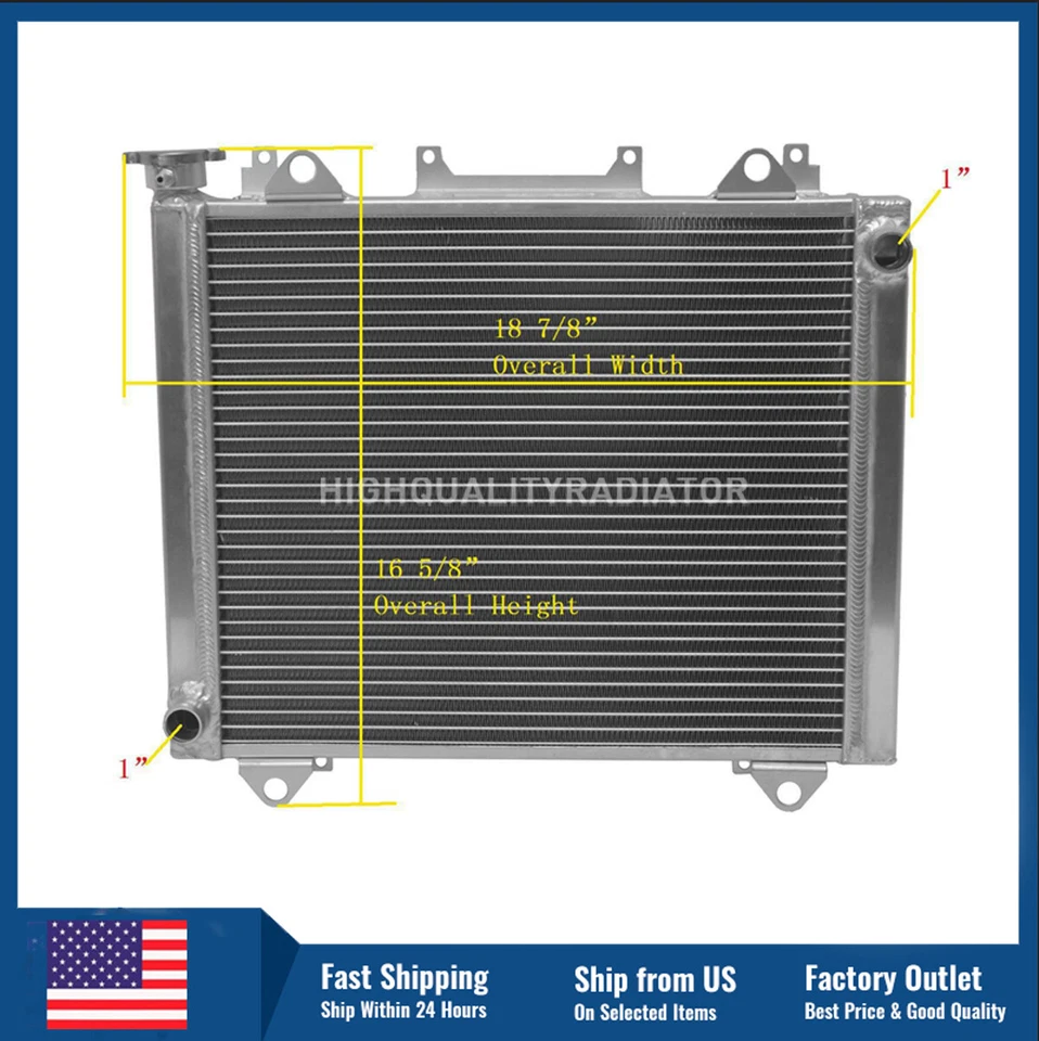 All Aluminum Radiator For Kawasaki  Teryx4 KRF800 KRT800 2014-2021 - Изображение 1 из 4