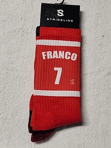 Strideline Phillies Maikel Franco Number 7 Socks Phillies new Adult Crew - Picture 1 of 3