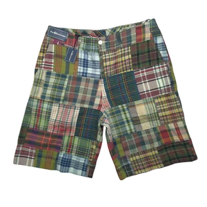 NEW Polo Ralph Lauren Mens 33 Madras Patchwork Multicolor Shorts - Picture 1 of 7
