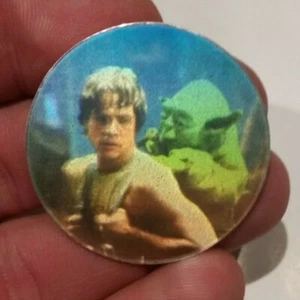Star Wars Tazos Silver Hologram #154 Luke Skywalker and Yoda - Bild 1 von 2