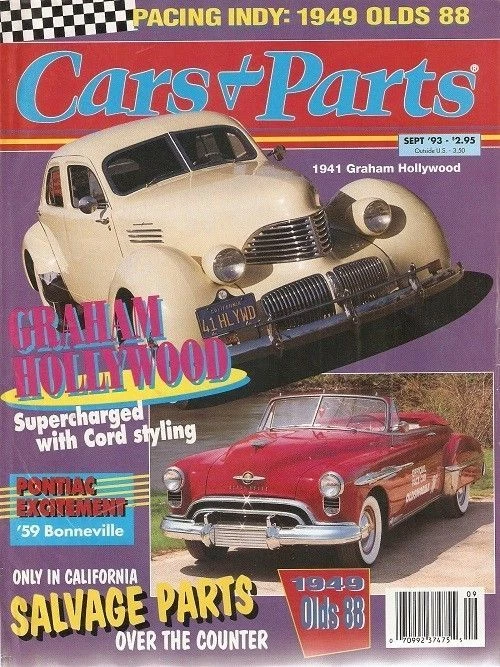 COCHES Y REPUESTOS Septiembre 1993 (1949 Olds 88, 1941 Graham, 1959 Pontiac Bonneville) Foto 1 de 1