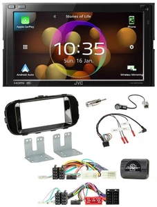JVC DAB Lenkrad 2DIN Bluetooth USB Autoradio für Kia Soul 14-19 piano - Bild 1 von 12