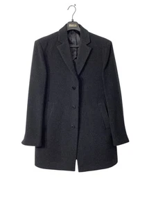 Calvin Klein Mens Prosper Slim Fit Overcoat Coat 42R Charcoal Grey Solid - Picture 1 of 2