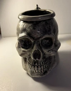 SKELTON SKULL CERAMIC TIKI MUG - Picture 1 of 2