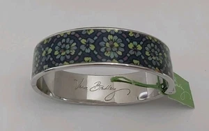 Vera Bradley Armreif Armband Indigo Pop silberfarben signiert - Bild 1 von 8