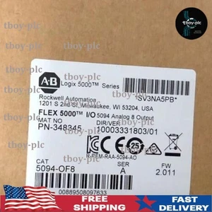 Sealed AB 5094-OF8 Flex 5000 I/O Analog 8 Output Module 5094OF8 NEW US Free Tax - Picture 1 of 5