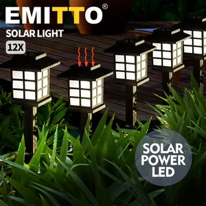 Emitto 12x LED Solar Power Garden Landscape Path Lawn Lights Yard Lamp Outdoor - Picture 1 of 11