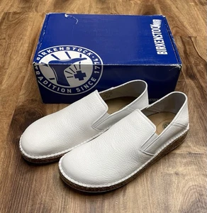 New w/Box Birkenstock Callan White Natural Leather Narrow Size 42, US 9 Mens - Picture 1 of 8