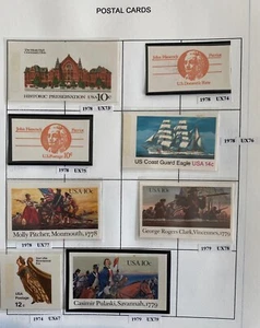 US Prepaid Postkarten 1978-79. Konvolut 8. Stamplets.UX73-79 - Bild 1 von 1