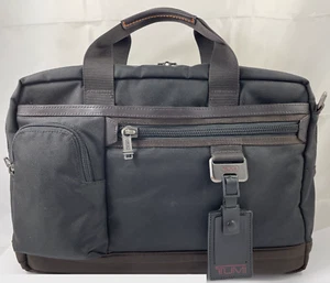 Tumi Carr Commuter Expandable Briefcase Laptop Bag Ballistic Nylon Black Reg 425 - Picture 1 of 13