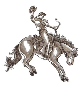 Custom Horse Bucking Bronco Rodeo King Embroidered Iron on/Sew Patch - Picture 1 of 1