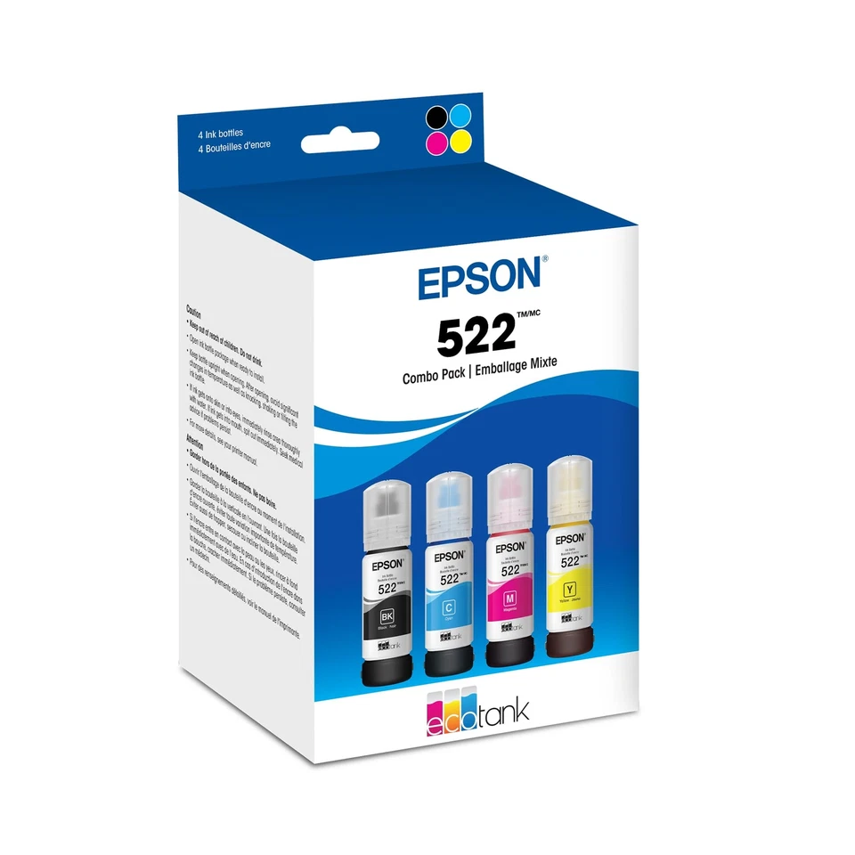 Epson T522120BCS T522120BCS (T522) Ultra High-Yield Ink -...