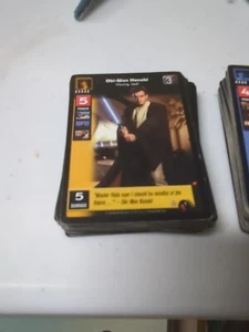 Young Jedi Collectible Card Game Yoda Obi-Wan Kenobi CCG Approx 140 Star Wars - Picture 1 of 4