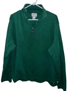 Pendleton Herren 1/4 Zip Baumwoll Pullover Gr. L dunkelgrün Outdoor klassisch - Bild 1 von 7