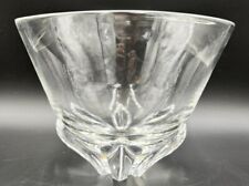 Large Steuben Crystal Centerpiece Bowl Art Glass Mid Century Modern 8" x 10 1/4"