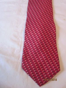 Talbots Mens Red Silk Neck Tie - Picture 1 of 2
