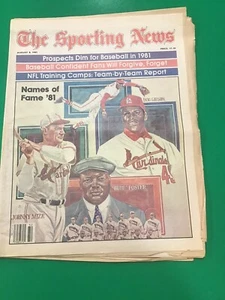 Sporting News - August 8, 1981 - HOF - Bob Gibson Johnny Mize Rube Foster - Picture 1 of 1