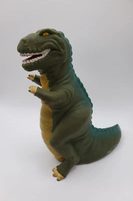 Vintage 1988 Land Before Time T-Rex Sharptooth Pizza Hut Hand Puppet Dinosaur B4 - Image 1 of 4