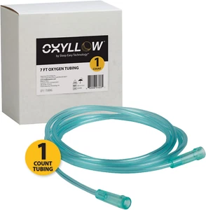 1PK Premium 7 FT Oxygen Tubing Tube 6-Channel Kink-Resistant w End Connectors - Picture 1 of 12