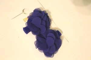Gymboree Navy Barrettes Girls Hair Bows Floral Clips NWT Jump Into Summer - Picture 1 of 1