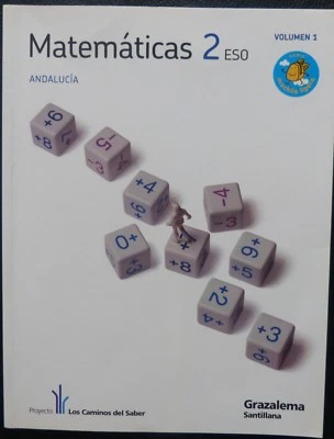 Matematicas 2º- ESO-ANDALUCIA.-VOL 1- SANTILLANA-GRAZALEMA /1,Libro Usado - Imagen 1 de 4