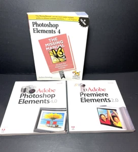 Adobe Photoshop Elements 4.0 & Premiere Elements 2.0 & Photoshop Elements Books - Picture 1 of 7