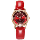 Ladies Luminous Watch Simple Shinny Leather Band Quartz Watch Casual Wrist Watch