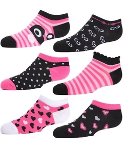 Pink Out Girl's Low Cut 6 Pair Pack - Picture 1 of 2