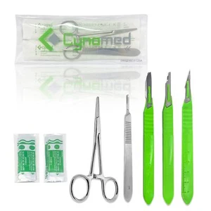 Dermaplaning Cleaning Kit - Disposable Scalpel Blades No.10, 11, 15, Metal Ha... - Picture 1 of 7