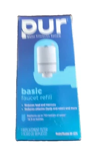 New Pur Basic Faucet Mount Replacement Filter RF3375 Refill Reduces Lead Mercury - Picture 1 of 7