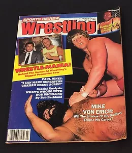 VINTAGE WRESTLING ~ Magazine ~ Sports Review Wrestling ~ July 1985  wwf - Picture 1 of 1