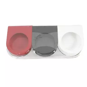 Portacandele impilabile Ikea rosso bianco nero Motsta - Foto 1 di 2