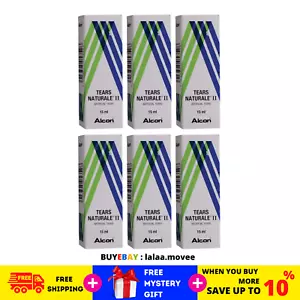 6 X Gotas lubricantes calmantes e hidratantes para ojos Alcon Tears Naturale II 15 ml - Imagen 1 de 8