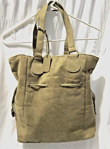 Neiman Marcus Tote Satchel Bag 13 x 14 x 4 Green New Lined - Picture 1 of 9
