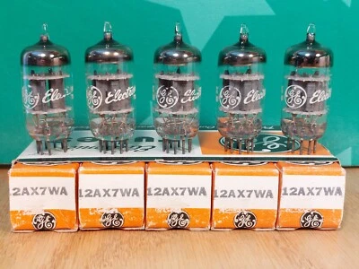 Manga de (5) tubos de vacío GE 12AX7WA NUEVO EN CAJA #1 Foto 1 de 4