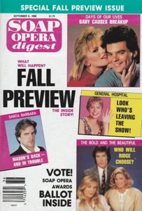 Soap Opera Digest Sep 6 1988 FALL PREVIEW-SANTA BARBARA-TERRY LESTER-TODD MCKEE - Picture 1 of 1