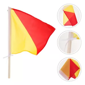 2pcs Training Flags 35x35cm Bright Signal Flags for Sports and - Picture 1 of 12