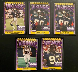 1999 Crime Prevention Association Minnesota Vikings x (5) CUNNINGHAM CARTER + - Picture 1 of 1