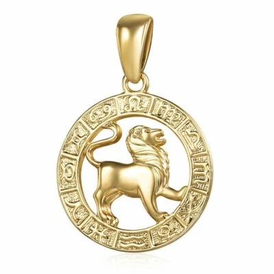 Dije colgante signo zodiacal horóscopo constelación llena de oro Aries Escorpio Foto 1 de 4