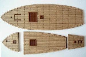 Heller Santa Maria 1:75 - laser cut wooden deck for model - Picture 1 of 12