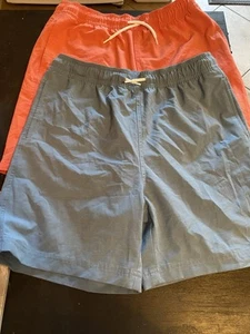Kid's Magellan Outdoors Fish Gear Blue And Orange Athletic Shorts Size L (14-16) - Picture 1 of 4