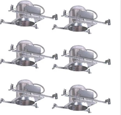 (6-Pk) Halo IC Clasificado Nueva Construcción Carcasa Empotrada Aluminio 6" Foto 1 de 2