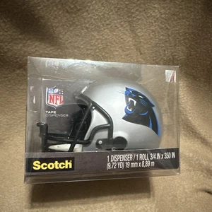 3M Scotch Klebebandspender - Carolina Panthers Football NFL Helm mit Klebeband! NEU - Bild 1 von 3